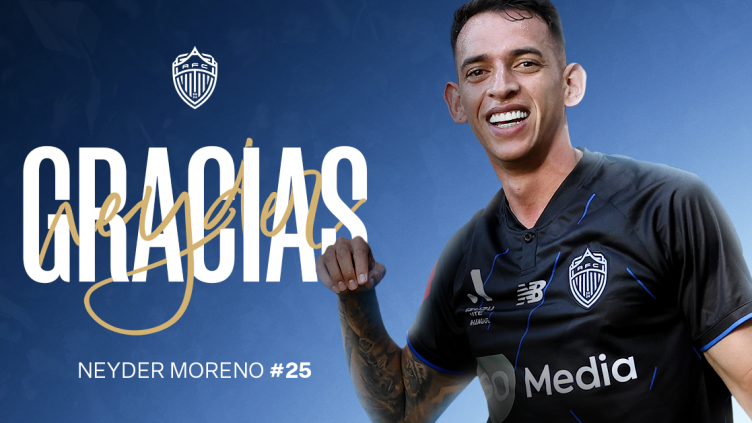 华体会中国官网-奥克兰FC官方：哥伦比亚前锋内德尔·莫雷诺将离队